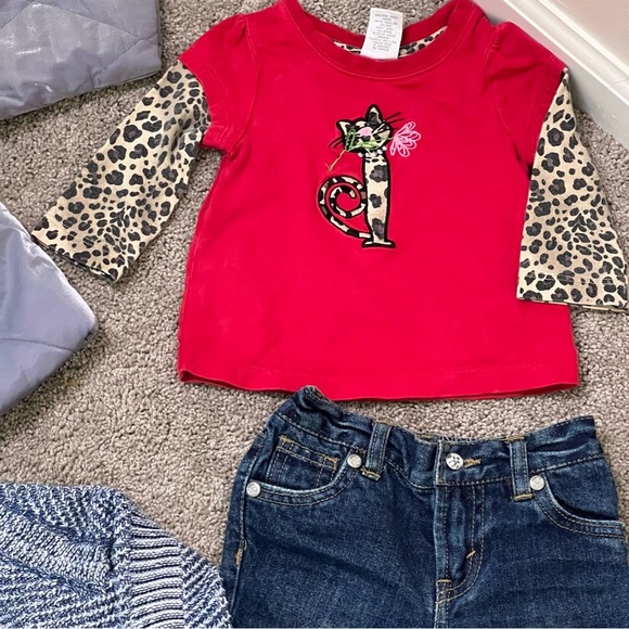 Baby girl quality cotton name brand Clothing Set -size 6/9 months & 12m no flaws - Picture 6 of 11